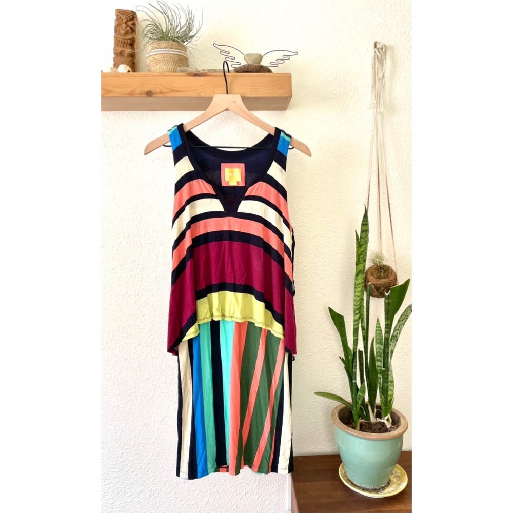 Anthropologie Maeve colorful stripe knit dress